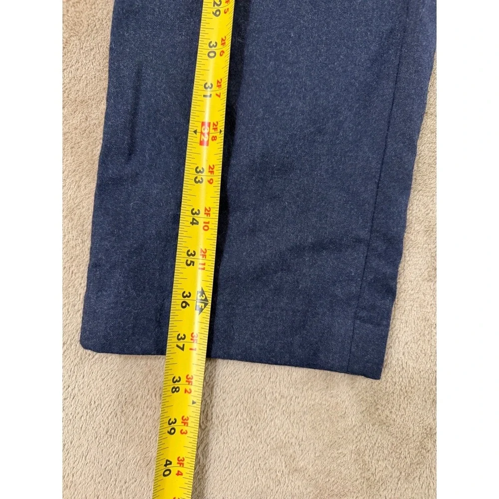Banana Republic‎ Flannel 120s Vitale Barberis Men  31x30 Blue Wool Tapered EUC